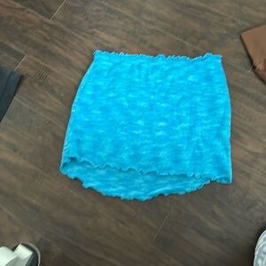 Knitted mini skirts